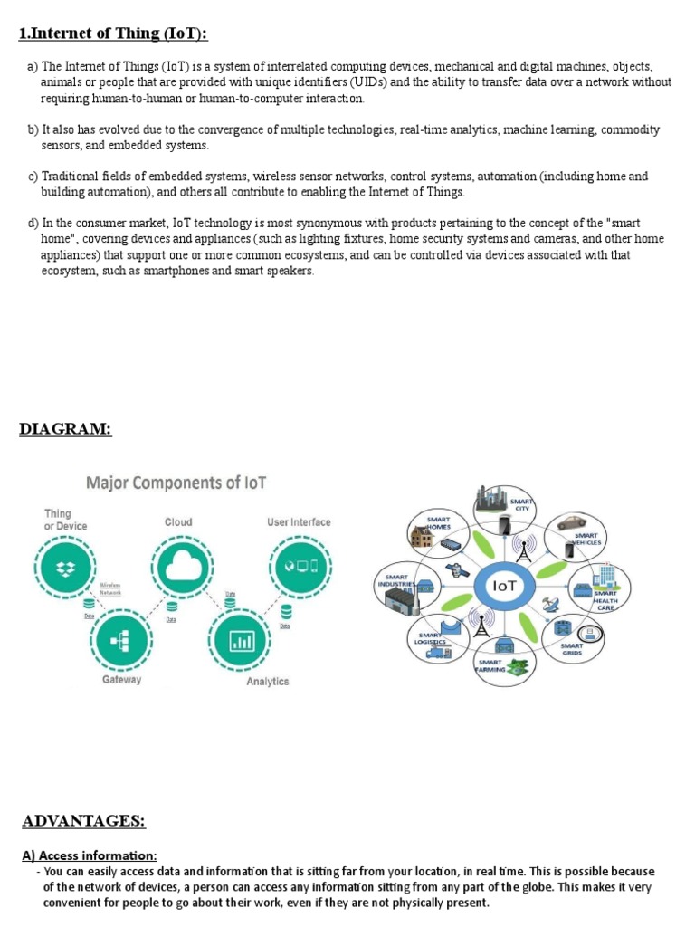 1.internet of Thing (Iot) | PDF | Scada | Internet Of Things
