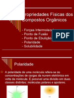 Propriedades Físicas Dos Compostos Orgânicos