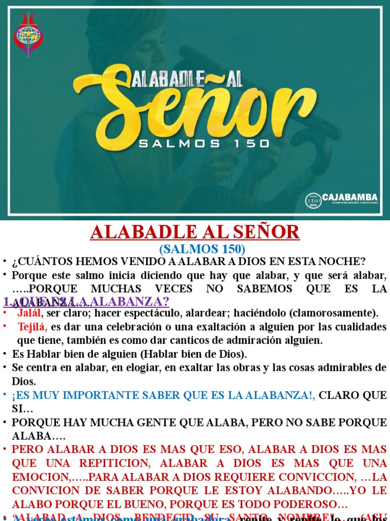 Importancia de la Alabanza a Dios | PDF | Salmos | David