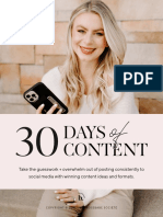 (EXTERNAL) 30 Days of Content
