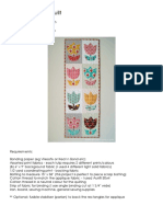 Tulip Time Wall Quilt - Vintage Kitchen Fabric