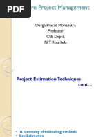 Software Project Management: Durga Prasad Mohapatra Professor CSE Deptt. NIT Rourkela