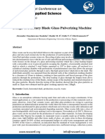 Design of A Rotary Blade Glass Pulverizing Machine