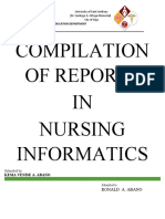 Compilation of Reports IN Nursing Informatics