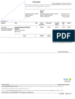 Tax Invoice for Headphones with 1 Year Warranty