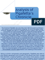 Alysis of Pigafetta's Chronicle