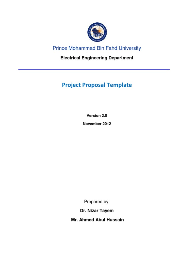 ELECTRICAL ENGINEERING PROJECT PROPOSAL SAMPLE PDF intelligence overview