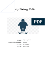 Obesity Biology Folio: Name: Collage Number: Class: Date