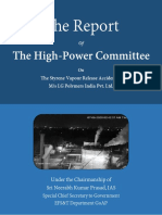 The Report: Proceedings of the High-Power Committee on the Styrene Vapour Release Accident