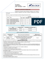 Rites Limited: (A Govt. of India Enterprise) RITES Bhawan, Plot No. 1, Sector - 29, Gurgaon - 122001