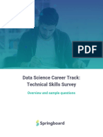 Data Science Career Track: Technical Skills Survey: Overview and Sample Questions