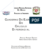 Cuaderno de Ejercicios de Cálculo Diferencial