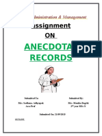 1anecdotal Record PDF Free