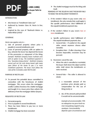 RECTO LAW