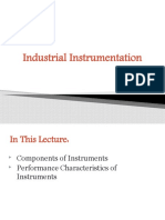 Industrial Instrumentation Components, Performance Characteristics