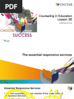 Counseling in Education Lesson 3B: Essential Services