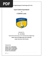 Open Ended Experiment: C2MOS Latch