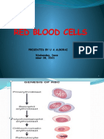 Red Blood Cells: Wednesday, Dece Mber 08, 2021 Presented by U A.Alborai