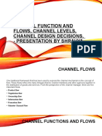 Channel Function and Flows, Channel Levels, Module 7