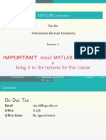 Matlab For Beginners (Chap 1)
