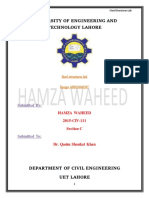 University of Engineering and Technology Lahore: Steel Structures Lab Design Assignment