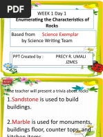 WEEK 1 Day 1 Enumerating The Characteristics of Based From by Science Writing Team