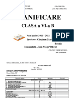 Planificare 6 2021-2022