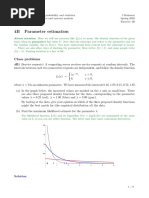 4B Parameter Estimation: Class Problems