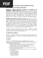 CONTRATO DE COMPRA E VENDA DE MÁQUINA A PRAZO