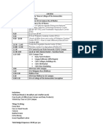 Itinerary For Tourism Student