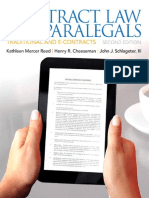 Contract Law For Paralegals 2e 2013