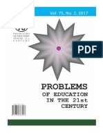 Problems of Education in The 21st Century, Vol. 75, No. 2, 2017