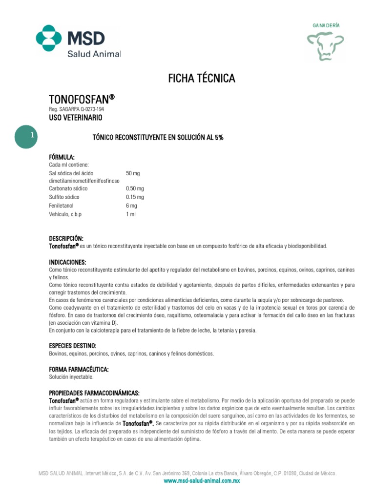 Tonofosfan 3 | PDF | Terapia intravenosa | Medicamentos con receta
