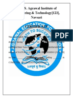 S. S. Agrawal Institute of Engineering & Technology (123), Navsari Certificate