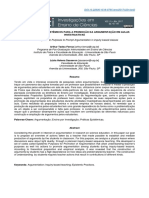 Propósitos Epistêmicos Para a Promoção Da Argumentação Em Aulas Investigativas