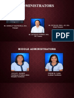 Administrators: Sr. Gemma P. Valenzuela, Osa Principal Sr. Cecilia D. Obja - An, Osa School Treasurer