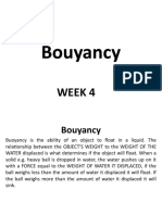 Bouyancy Bouyancy: Week 4