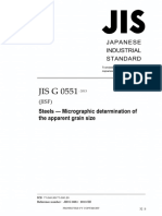 JIS G 0551:: Japanese Industrial Standard