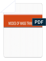 Modes of Mass Transfer