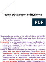 Protein Denaturation and Hydrolysis