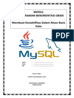 E-Modul Menghubungkan Java Dengan Database Mysql