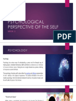 Psychological Perspective of The Self