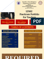 Ldm2 Practicum Portfolio For Teachers: Republic of The Philippines Department of Education
