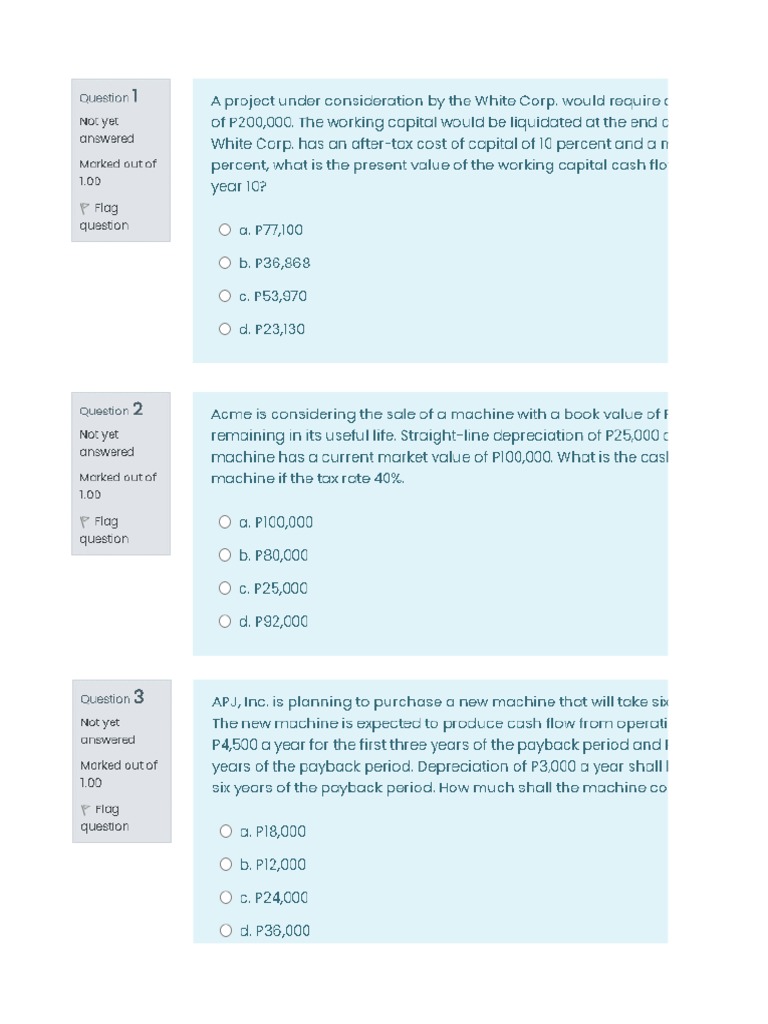 Cash Flow Analysis and NPV Calculations | PDF