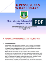 Tekni Penyusunan Soal PG Dan Uraian