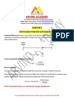 ARVIND ACADEMY: POTENTIAL AND CAPACITANCE