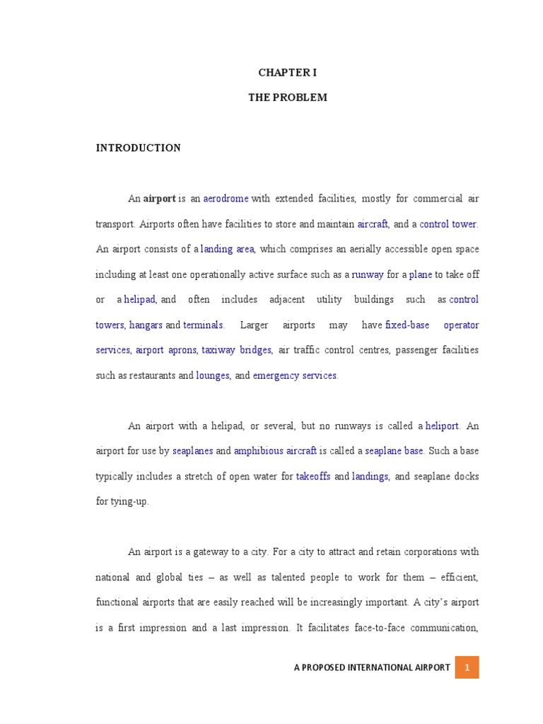 International Airport Pdf Transport Aviation