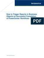 How To Trigger Reports in Business Objects On Successful Completion of Powercenter Workflows
