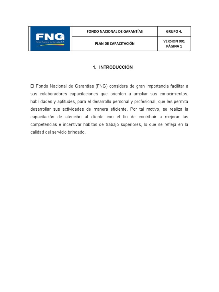 Plan de Capacitación en Atención al Cliente | PDF | Servicio al Cliente