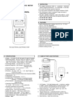 Digital Illuminance Meter Instruction Manual